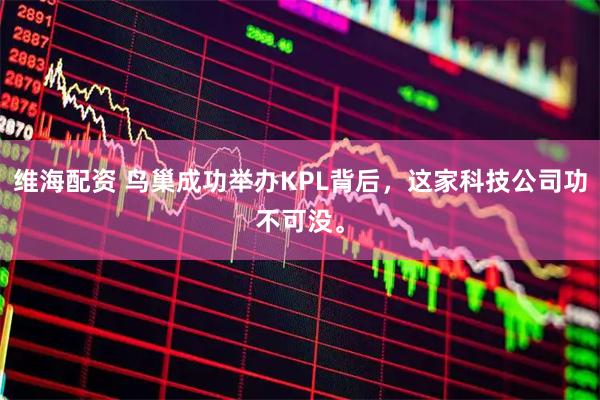 维海配资 鸟巢成功举办KPL背后，这家科技公司功不可没。